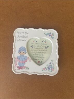 Vintage Precious Moments Sweetest Grandma 4X4 Stand Up Frame